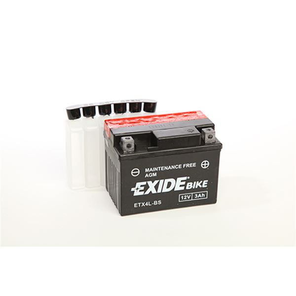 Batería de moto Exide ytx4l-bs 3ah 50a 12v