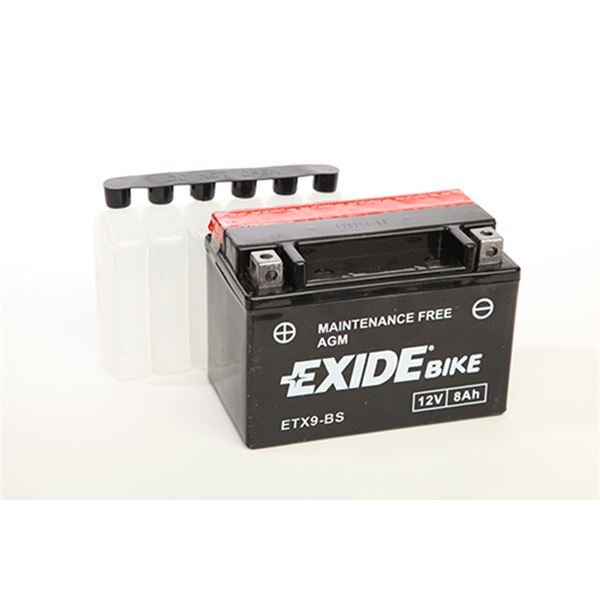 Batería de moto Exide etx9-bs 8ah 120a 12v