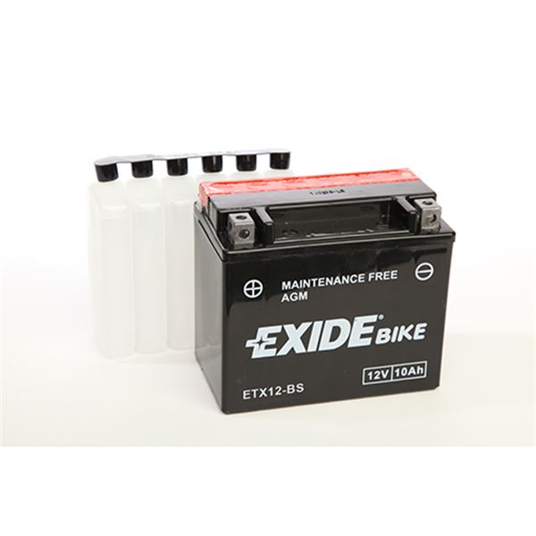 Batería de moto Exide ytx12-bs 10ah 150a 12v