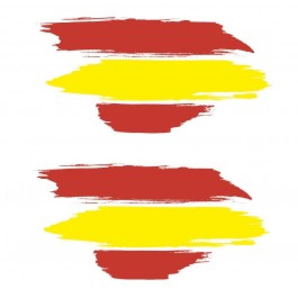 Adhesivo bandera España pintura