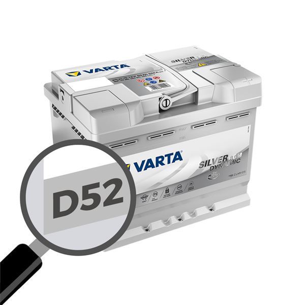 Batería de coche Varta Start Stop agm d52 60ah 680a