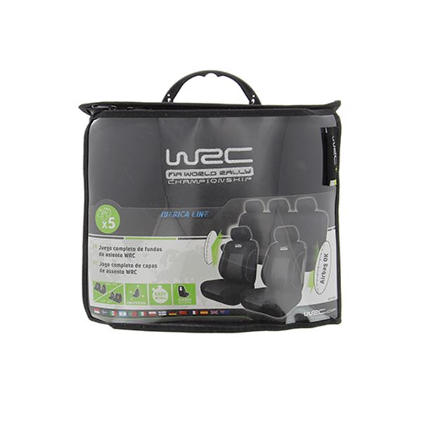 Funda de asiento para coche negra WRC Racing - Feu Vert