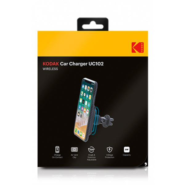 Soporte y cargador Wireless para smartphone con clic Kodak