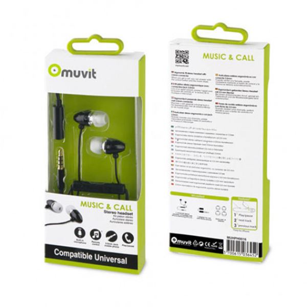 Auriculares multimedia estéreo Muvit muhph0016