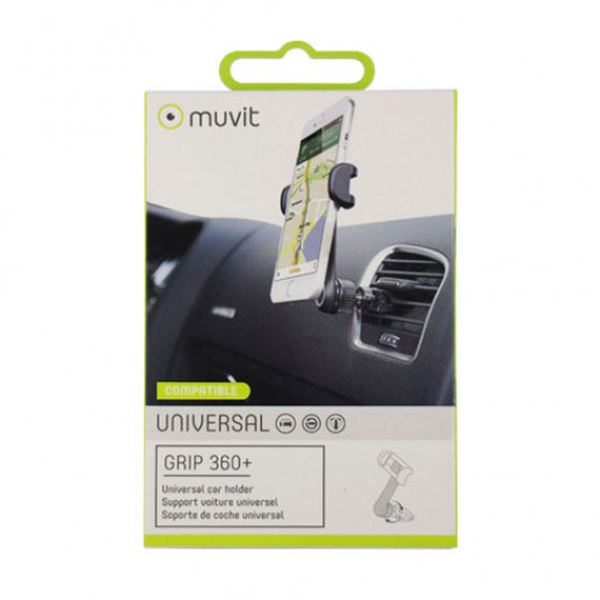 Soporte teléfono móvil de coche para rejilla Muvit - Feu Vert