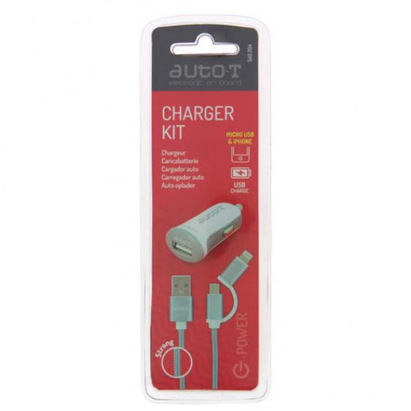 Cargador para mechero de coche mini usb 12/24v Auto-T - Feu Vert