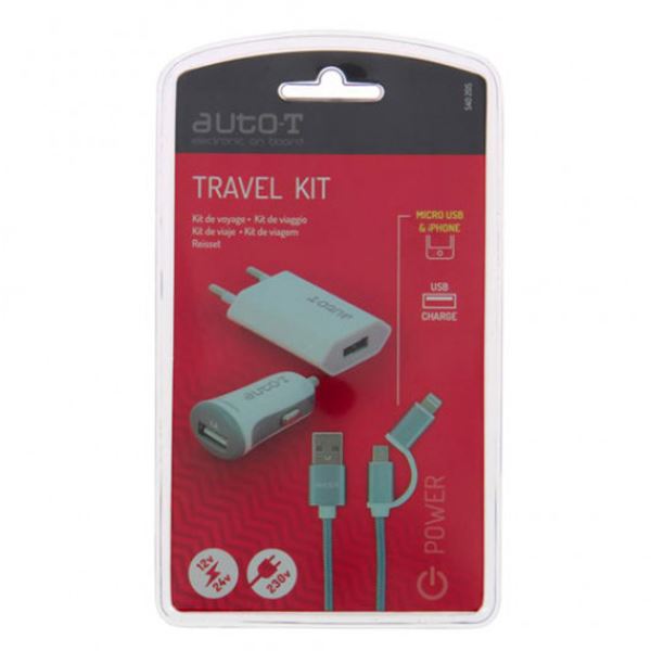 Kit cargador de teléfono para coche usb Auto-T