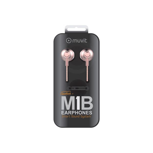 Auriculares smartphone Muvit m1b 3.5mm rosa
