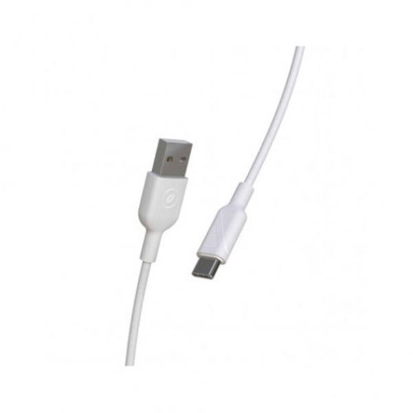 Cable usb para coche tipo c 3a 1,2 m blanco Muvit for change