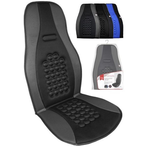 Respaldo de asiento coche negro/gris Vip magnético con cabezal - Feu Vert