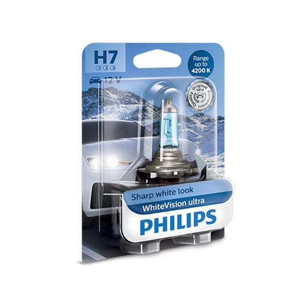 Bombilla h7 Philips whitevision ultra 12v 55w 1ud