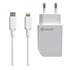Pack transformador tipo c pd 20w + cable tipo c a lightning 2.4a 1m blanco Muvit for change