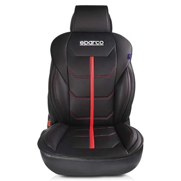 Respaldo de asiento Sparco ferrara negro y rojo