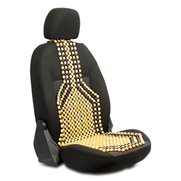 Cubre Asiento Respaldo Bolas Madera Bambu Esferas Verano | Cuotas Sin