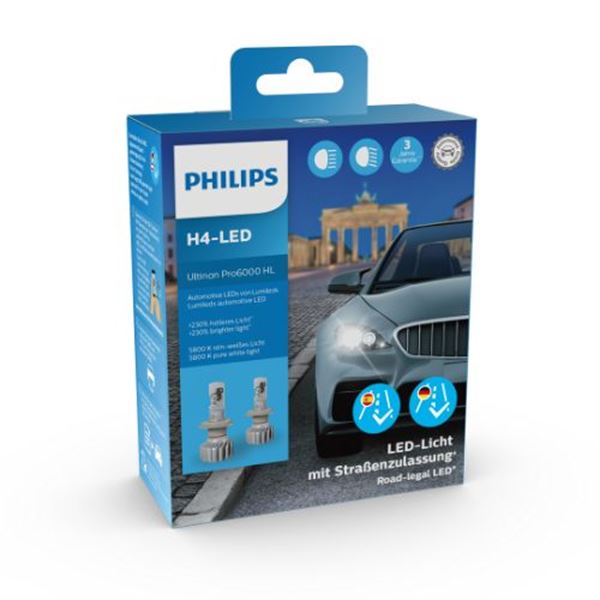 Bombillas LED H11 potentes Philips Ultinon PRO9100