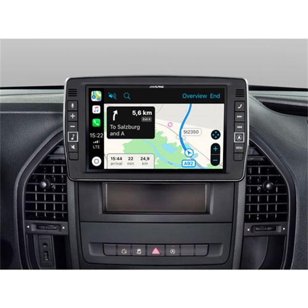 Sistema de navegación con pantalla de 9” x903d-v447 Alpine para Mercedes vito