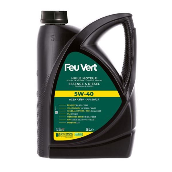 Aceite Feu Vert 5W40 A3 B4 5L