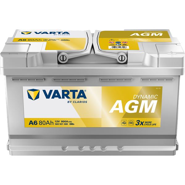 Batería de coche Varta Start Stop  agm xev 80ah 800a a6