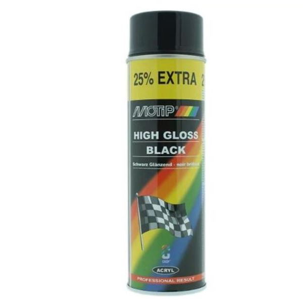 Spray negro alto brillo 500 ml