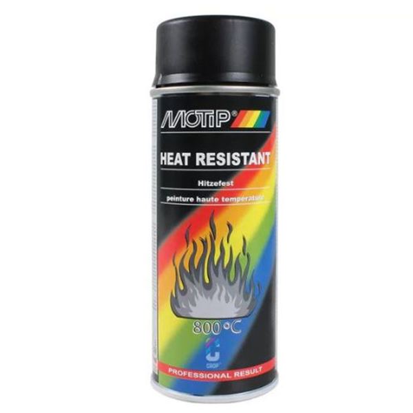Spray alta temperatura negro 800ºc 400 ml