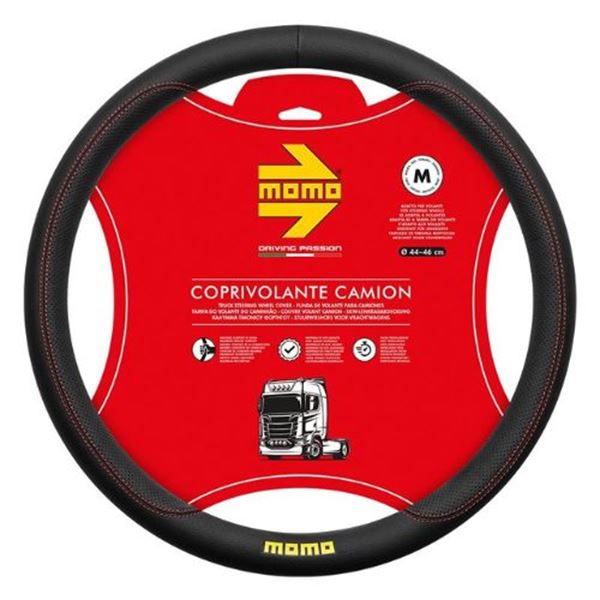 Cubrevolante Momo Truck Comfort negro rojo